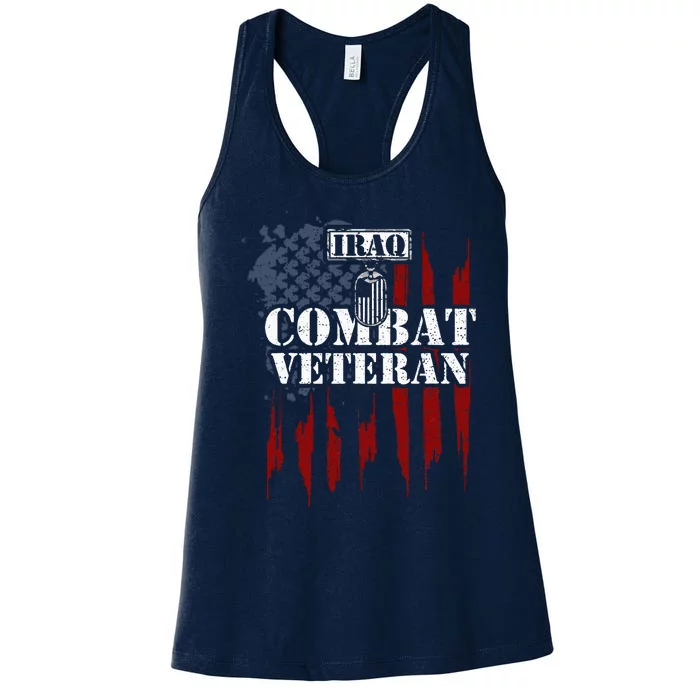 Iraq War Iraq Combat Veteran Women's Racerback Tank