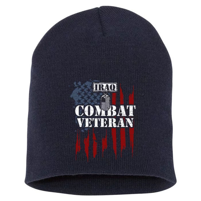 Iraq War Iraq Combat Veteran Short Acrylic Beanie