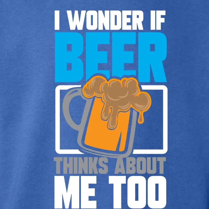 I Wonder If Beer Thinks About Me Too Cool Gift Toddler Hoodie