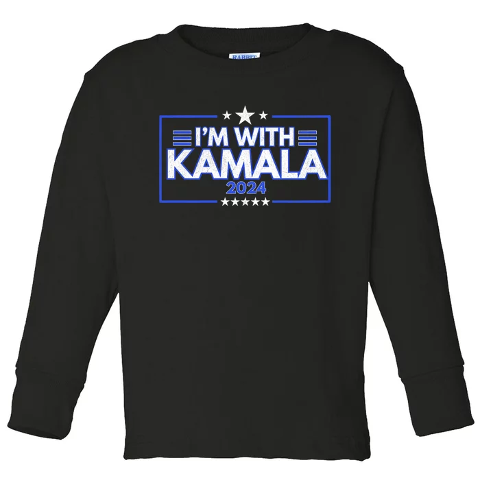 IM With Kamala 2024 Toddler Long Sleeve Shirt