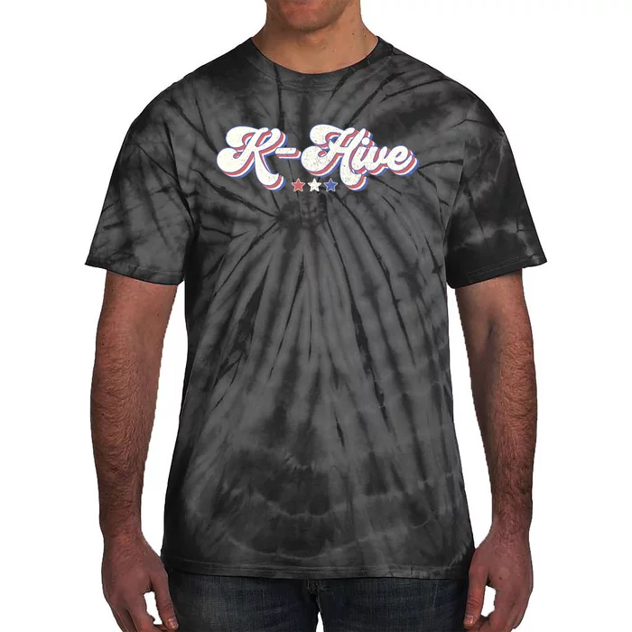 Im With Kamala 2024 K Hive Kamala Harris For President 2024 Tie-Dye T-Shirt