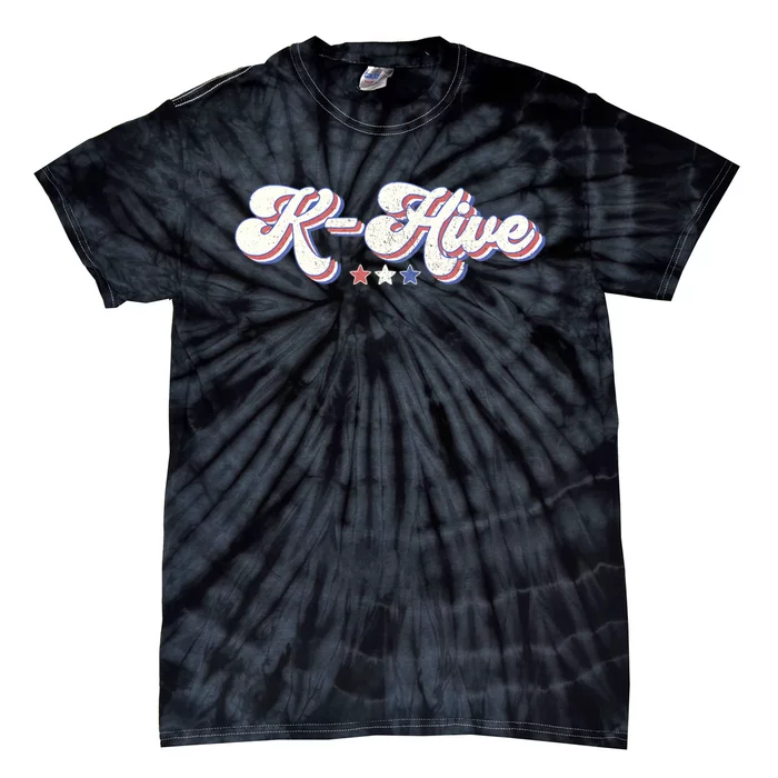 Im With Kamala 2024 K Hive Kamala Harris For President 2024 Tie-Dye T-Shirt