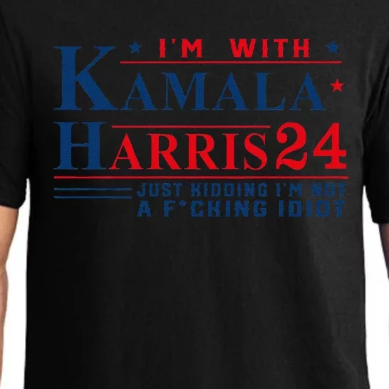 I’M With Kamala Harris 24 Just Kidding I’M Not A Fking Pajama Set