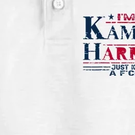 IM With Kamala Just Kidding Not Idiot Retro Election 2024 Dry Zone Grid Performance Polo