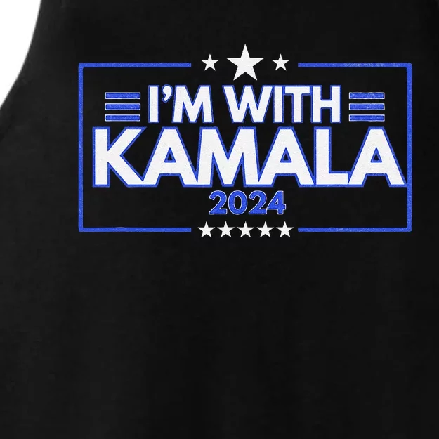 IM With Kamala Ladies Tri-Blend Wicking Tank