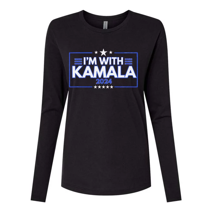 IM With Kamala Womens Cotton Relaxed Long Sleeve T-Shirt