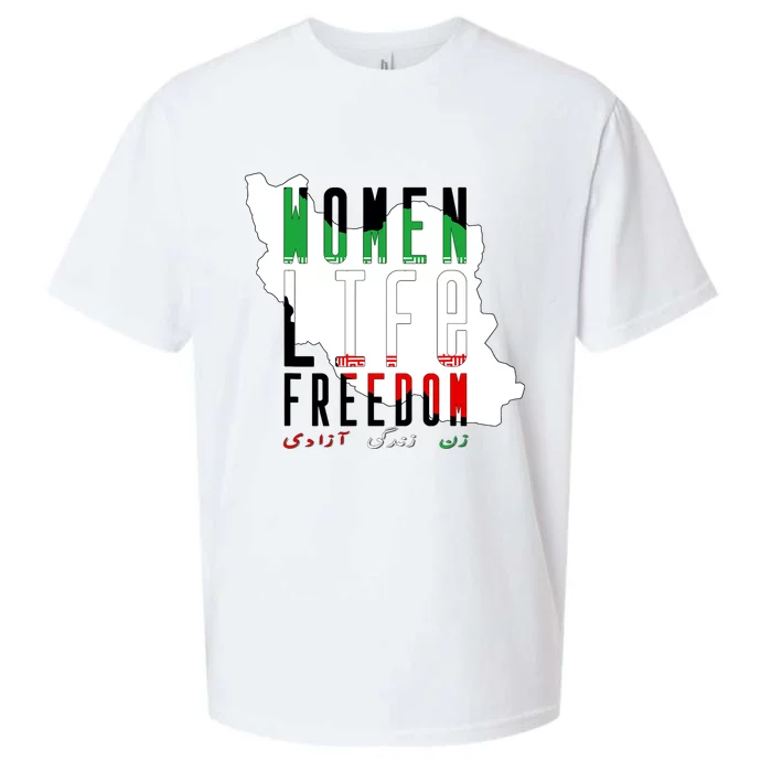 Iran Women Life Freedom Support Persian Women, Free Iran Sueded Cloud Jersey T-Shirt