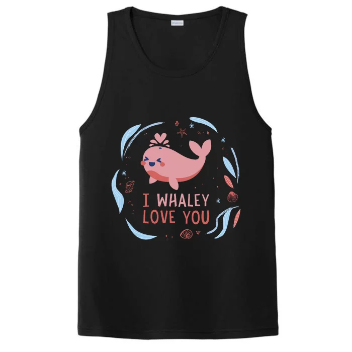 I Whaley Love You Whale Performance Tank