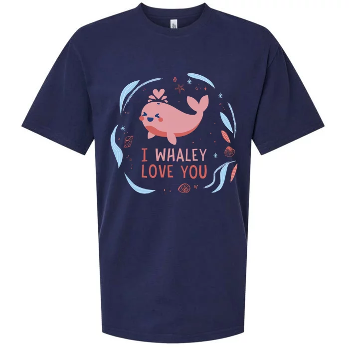 I Whaley Love You Whale Sueded Cloud Jersey T-Shirt