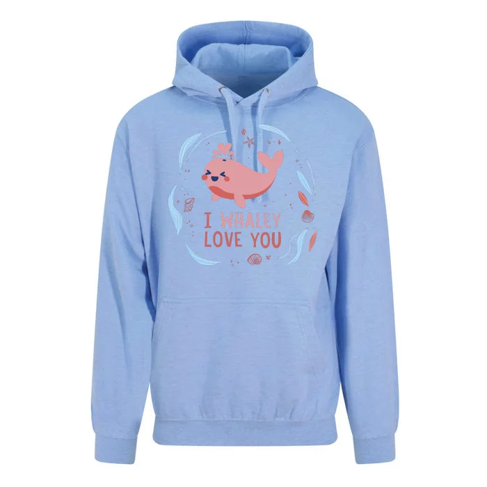 I Whaley Love You Whale Unisex Surf Hoodie