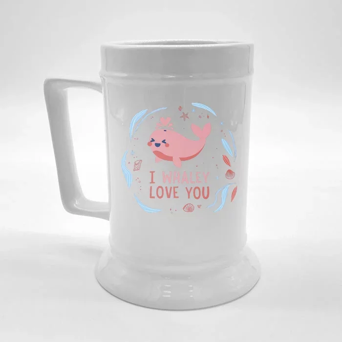 I Whaley Love You Whale Front & Back Beer Stein