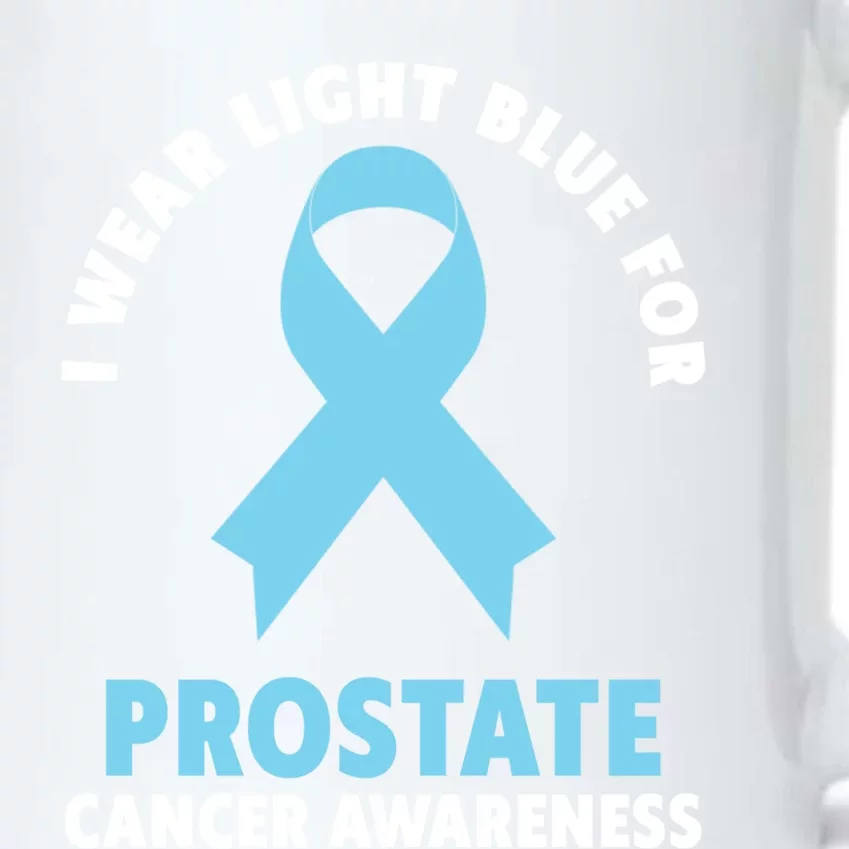 I Wear Light Blue For Prostate Cancer Awareness Gift Black Color Changing Mug