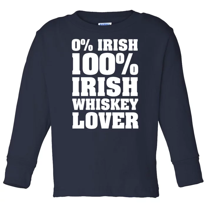 Irish Whiskey Lover Toddler Long Sleeve Shirt