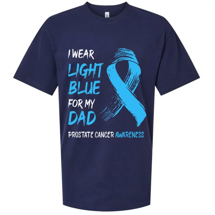 I Wear Light Blue For My Dad Prostate Cancer Awareness Sueded Cloud Jersey T-Shirt