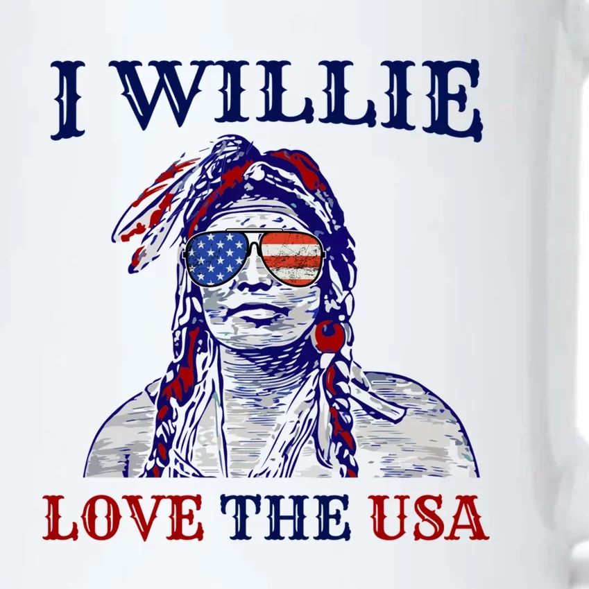 I Willie Love The Usa Great Gift Proud American Funny 4th Of July Cool Gift Black Color Changing Mug