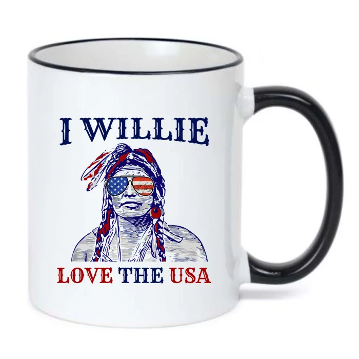 I Willie Love The Usa Great Gift Proud American Funny 4th Of July Cool Gift Black Color Changing Mug