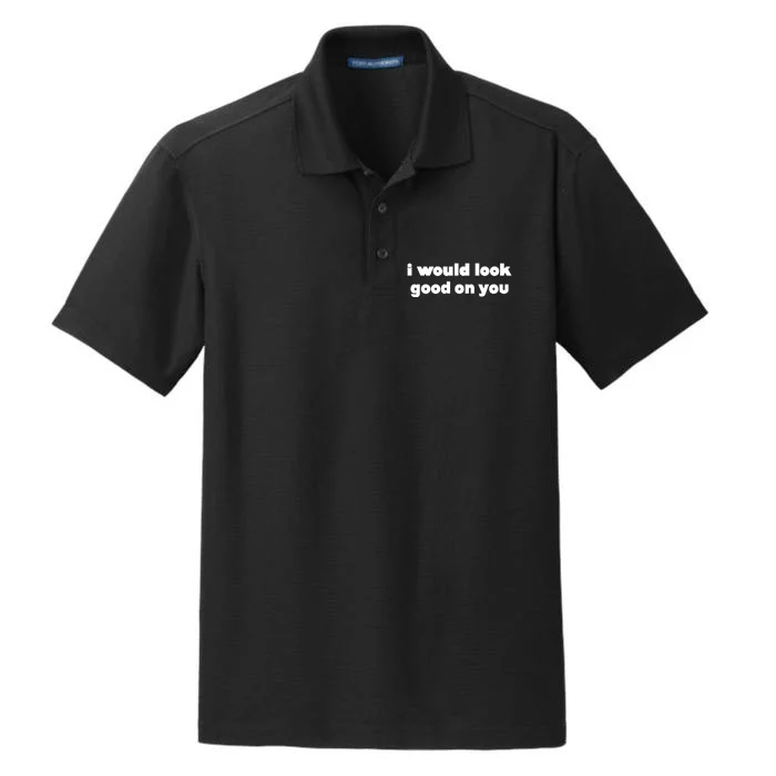 I Would Look Good On You Dry Zone Grid Performance Polo