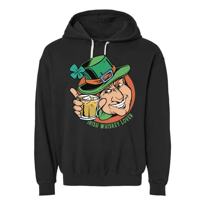 Irish Whiskey Lover St Patricks Day Garment-Dyed Fleece Hoodie