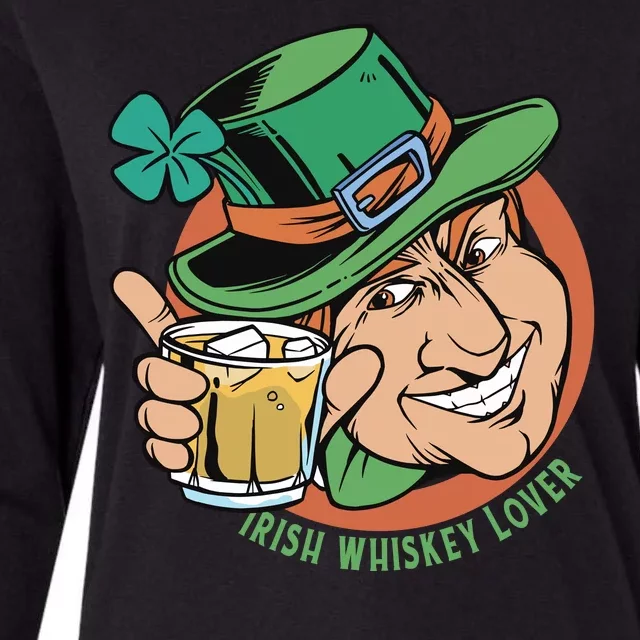 Irish Whiskey Lover St Patricks Day Womens Cotton Relaxed Long Sleeve T-Shirt