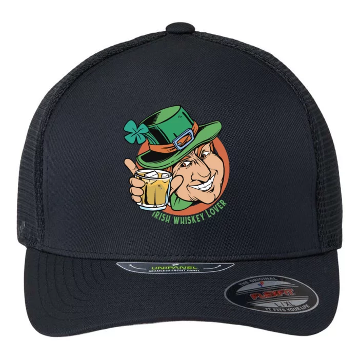 Irish Whiskey Lover St Patricks Day Flexfit Unipanel Trucker Cap