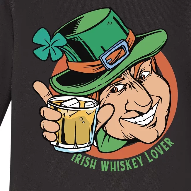 Irish Whiskey Lover St Patricks Day Baby Long Sleeve Bodysuit