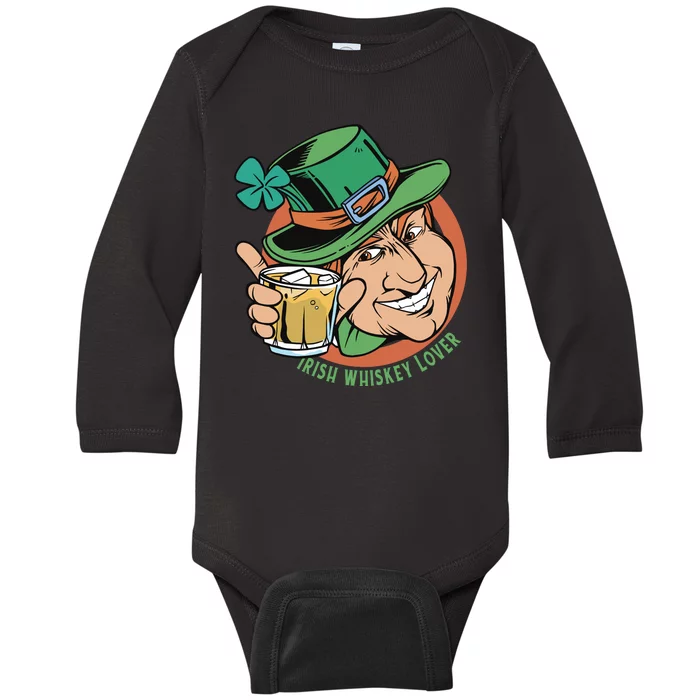 Irish Whiskey Lover St Patricks Day Baby Long Sleeve Bodysuit