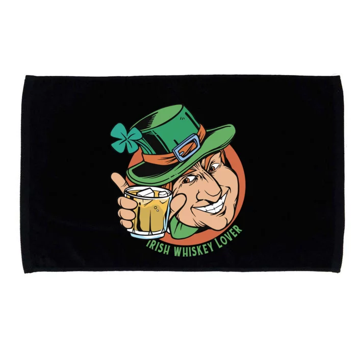 Irish Whiskey Lover St Patricks Day Microfiber Hand Towel