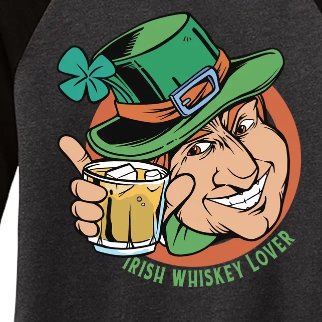 Irish Whiskey Lover St Patricks Day Women's Tri-Blend 3/4-Sleeve Raglan Shirt