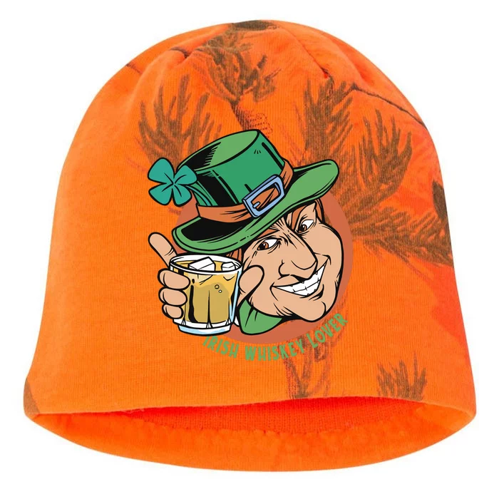 Irish Whiskey Lover St Patricks Day Kati - Camo Knit Beanie