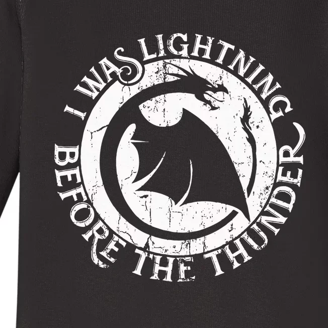 I Was Lightning Before The Thunder Baby Long Sleeve Bodysuit