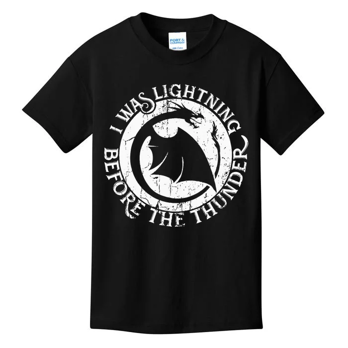 I Was Lightning Before The Thunder Kids T-Shirt