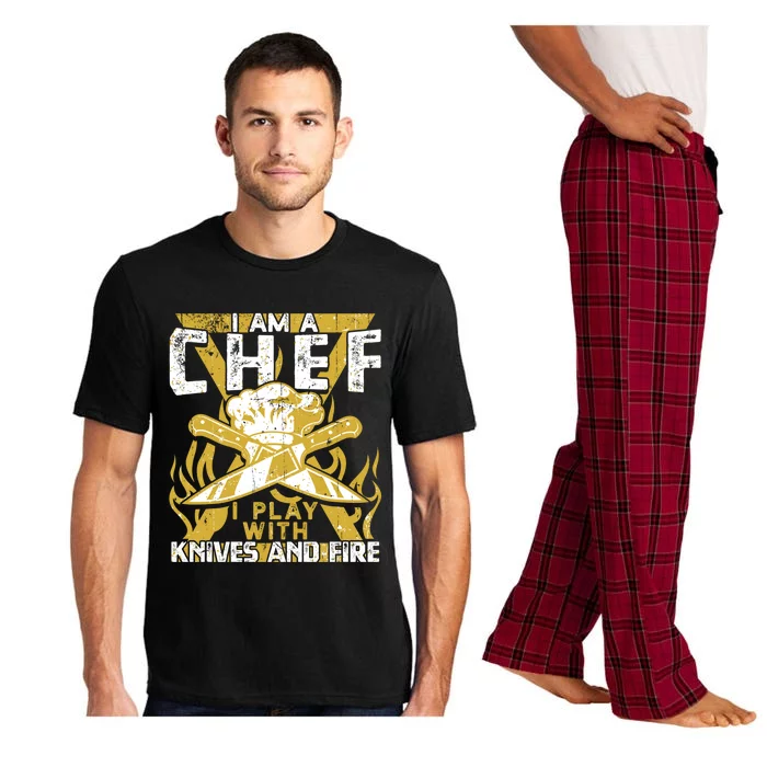 I Was Made To Play With Knives And Fire For Skilled Chef Gift Pajama Set