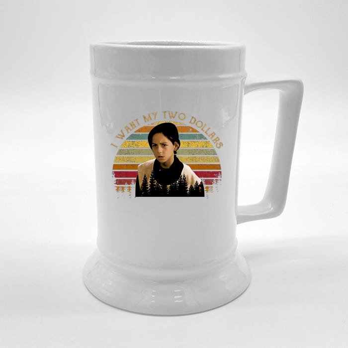 I Want My Two Dollars Vintage Movie Quote Front & Back Beer Stein