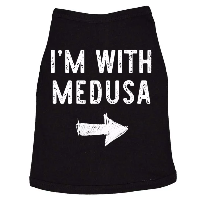 IM With Medusa Costume Halloween Matching Couple Doggie Tank