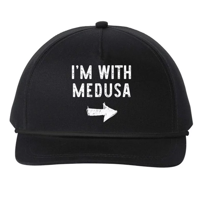 IM With Medusa Costume Halloween Matching Couple Snapback Five-Panel Rope Hat