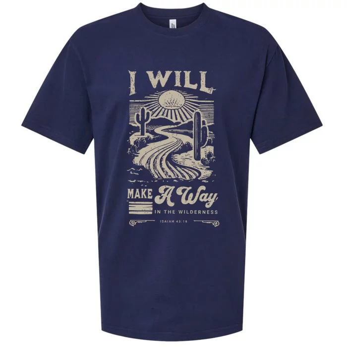 I Will Make A Way Isaiah 43 19 Christian Sueded Cloud Jersey T-Shirt