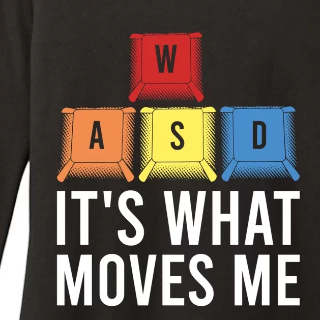 Its What Moves Me Game Wasd Keycaps Keyboards Gaming Outfit Meaningful Gift Womens CVC Long Sleeve Shirt