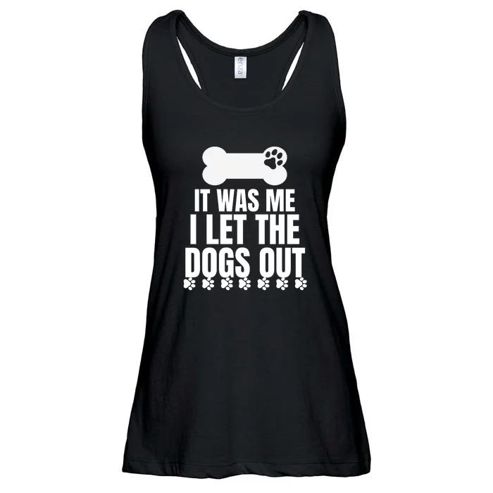 It Was Me I Let The Dogs Out Ladies Essential Flowy Tank