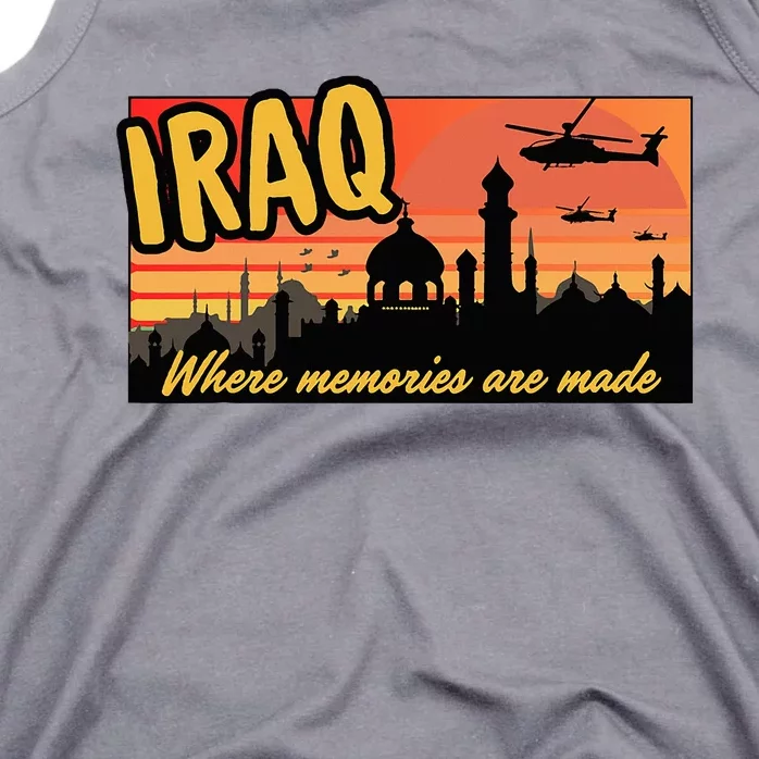 Iraq Where Memories Are Made Oif  Military Tourist Retro Tank Top