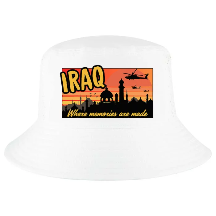 Iraq Where Memories Are Made Oif  Military Tourist Retro Cool Comfort Performance Bucket Hat