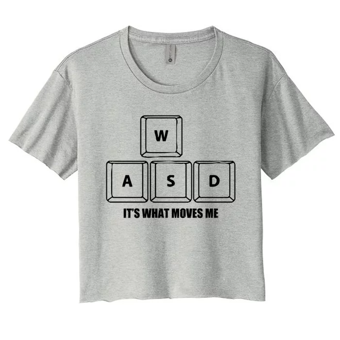 Its What Moves Me Funny Gift Women's Crop Top Tee