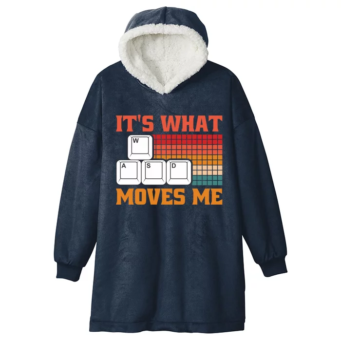 Its What Moves Me Gift Hooded Wearable Blanket