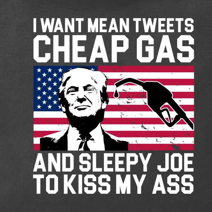 I Want Mean Tweets Cheap Gas Funny Sleepy Joe Zip Tote Bag