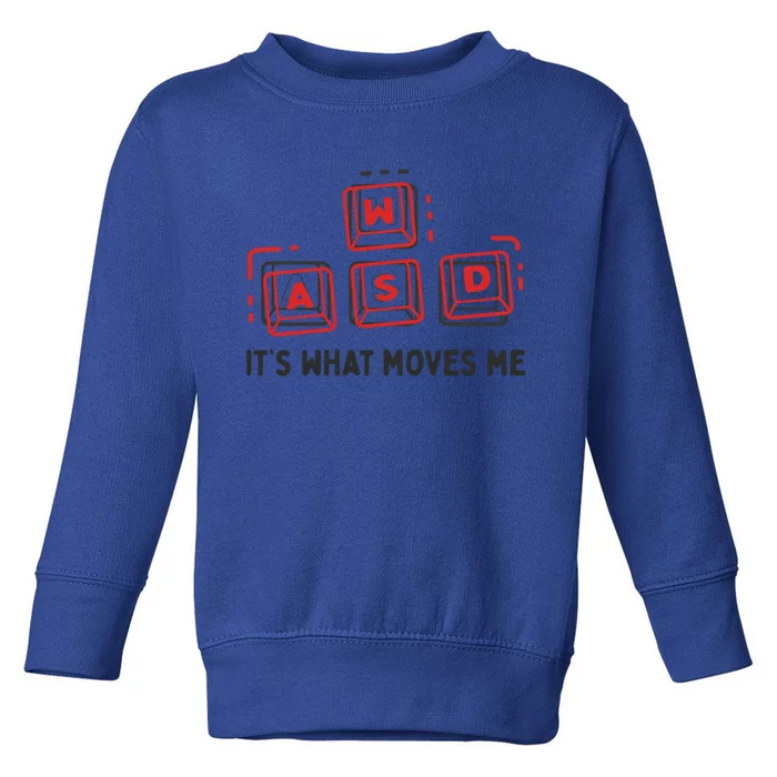 Its What Moves Me Wasd Key For Gamers And Programmers Gift Toddler Sweatshirt