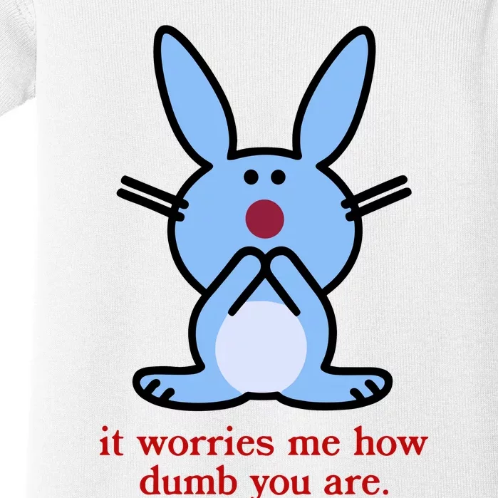 It Worries Me How Dumb You Are Baby Bodysuit