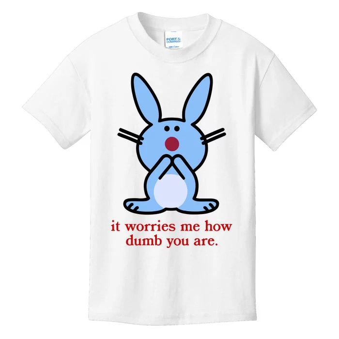 It Worries Me How Dumb You Are Kids T-Shirt