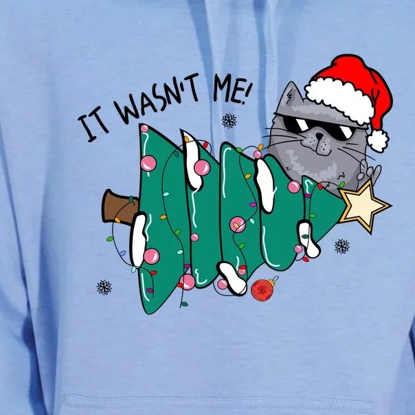 It Wasn't Me Funny Cat Family Christmas Party Gift Unisex Surf Hoodie