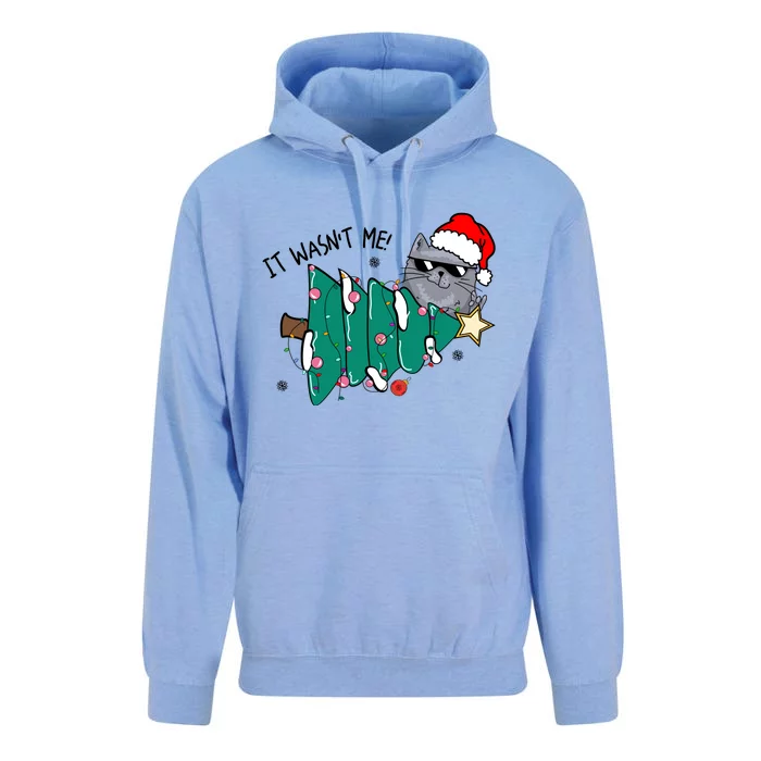 It Wasn't Me Funny Cat Family Christmas Party Gift Unisex Surf Hoodie