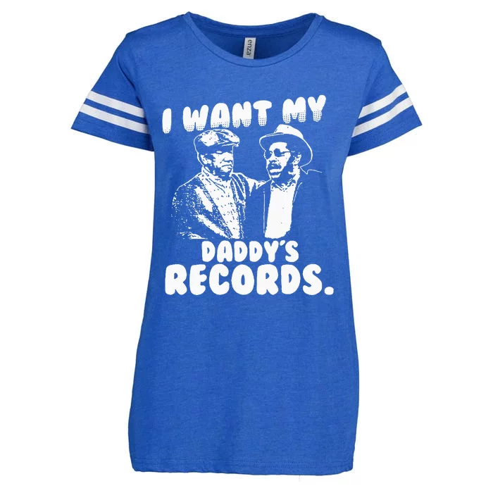 I Want My Daddy Records Enza Ladies Jersey Football T-Shirt