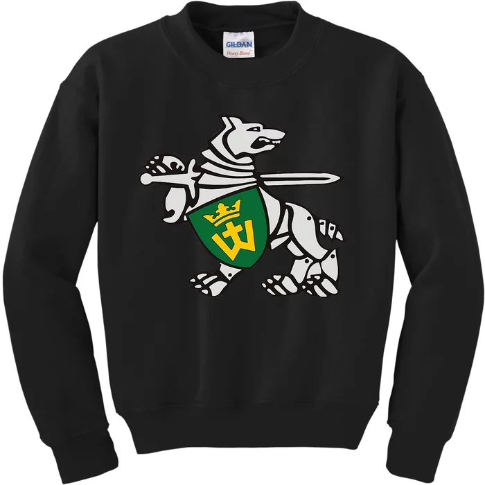 Iron Wolf Mindaugas By Lithuania Strong Kids Sweatshirt